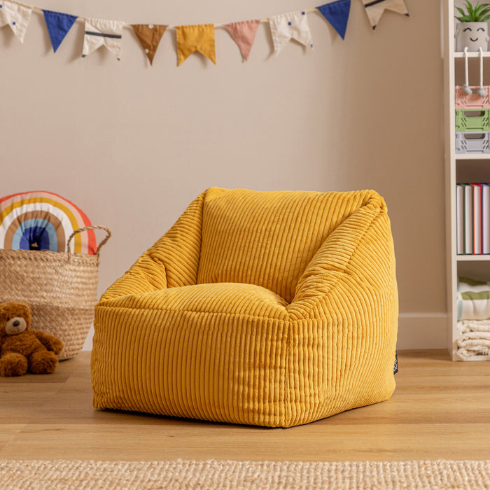 icon Natalia Kinderzitzak Fauteuil - Ribfluweel - Okergeel