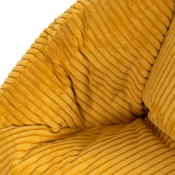 icon Natalia Kinderzitzak Fauteuil - Ribfluweel - Okergeel