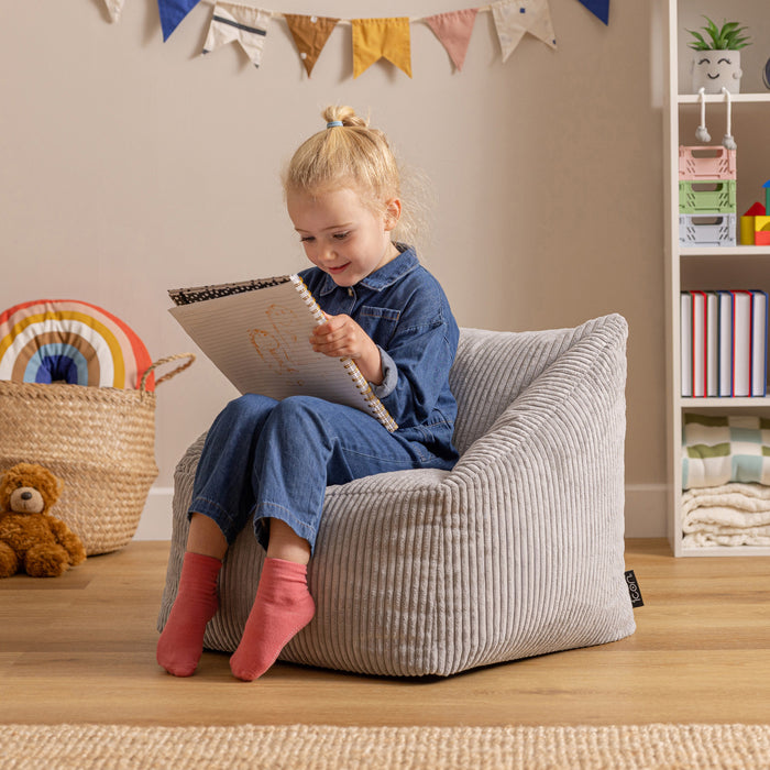 icon Natalia Kinderzitzak Fauteuil - Ribfluweel - Grijs