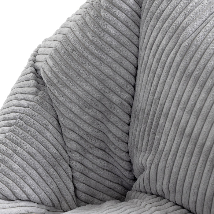 icon Natalia Kinderzitzak Fauteuil - Ribfluweel - Grijs