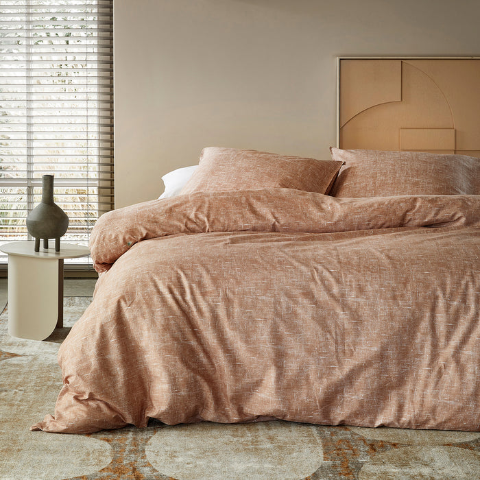 Damai Ebba Dekbedovertrek 200 x 200/220 cm - Terracotta