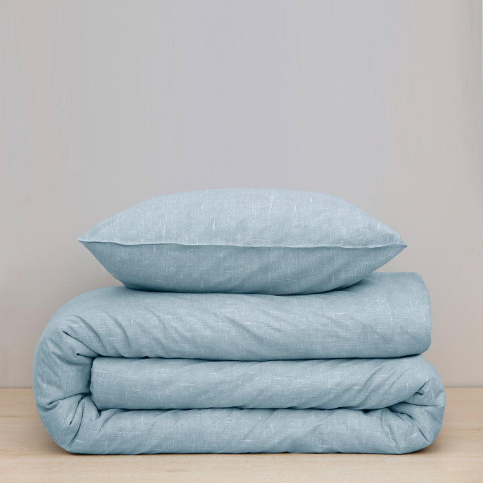Damai Ebba Dekbedovertrek 200 x 200/220 cm - Soft Blue