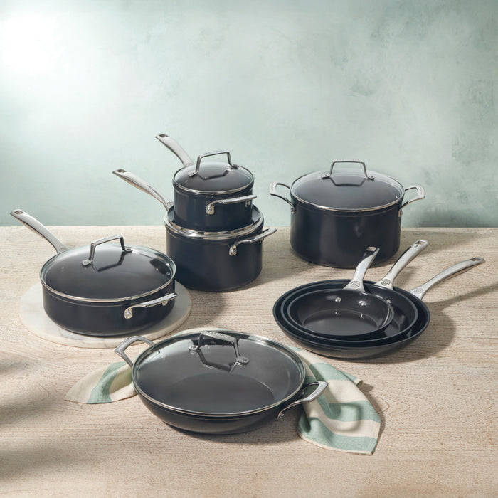 Le Creuset Essential Non-Stick Ceramic Pannenset - 8-delig