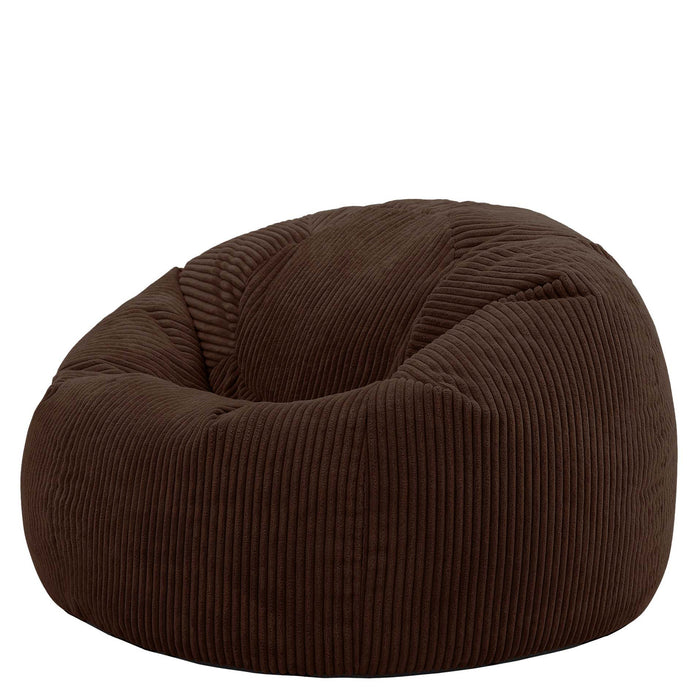 icon Kingston Zitzak - Ribfluweel - Chocolade