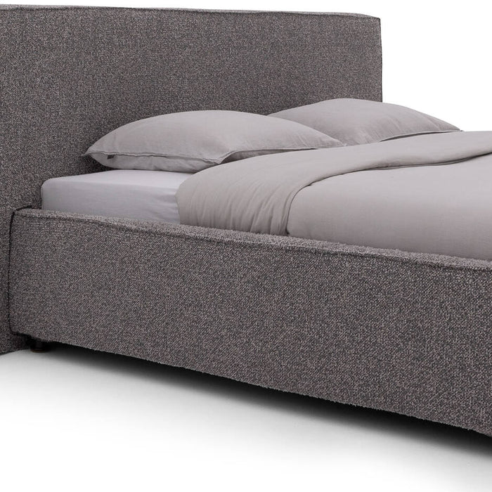 Goossens Bedframe Switch - 180 x 210 - Ahenk 5401 grijs - Bouclé