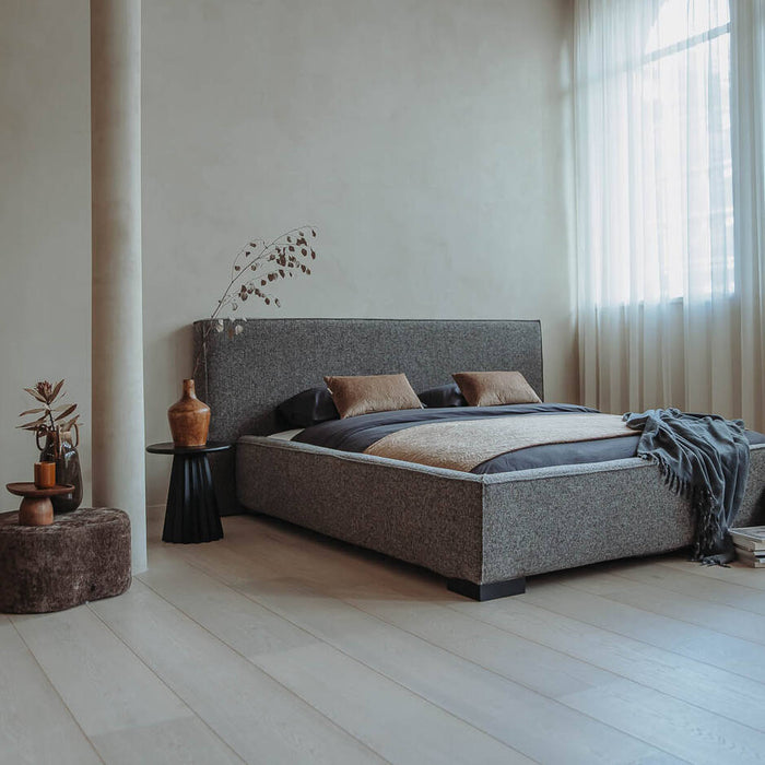 Goossens Bedframe Switch - 180 x 200 - Ahenk 5401 grijs - Bouclé