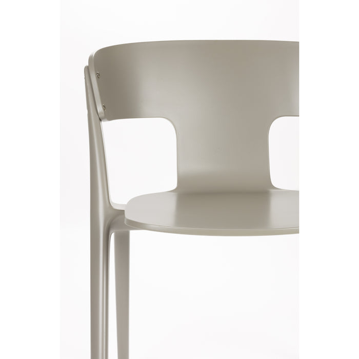 Zuiver Horizon Tuinstoelen Taupe - Set van 4