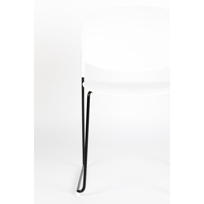 Housecraft Stacks Eetkamerstoelen Wit - Set van 4