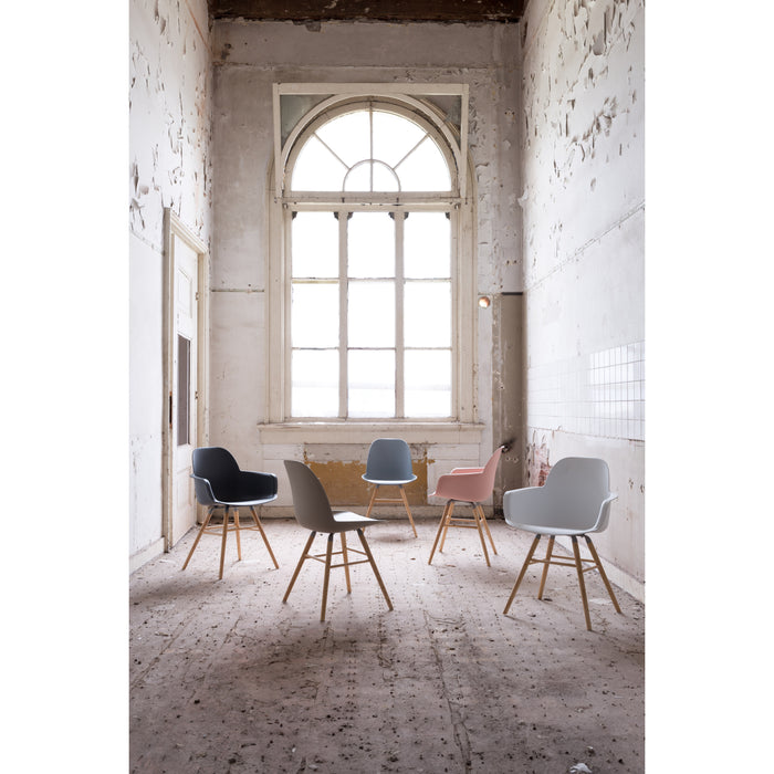 Zuiver Albert Kuip Eetkamerstoelen armleuning Donkergrijs - Set van 2