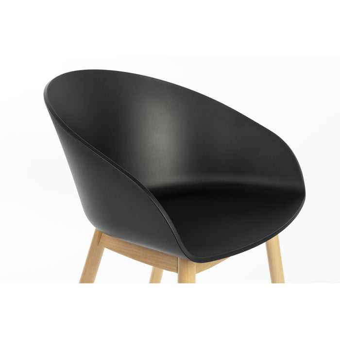 Zuiver Void Eetkamerstoelen Eiken Zwart - Set van 2