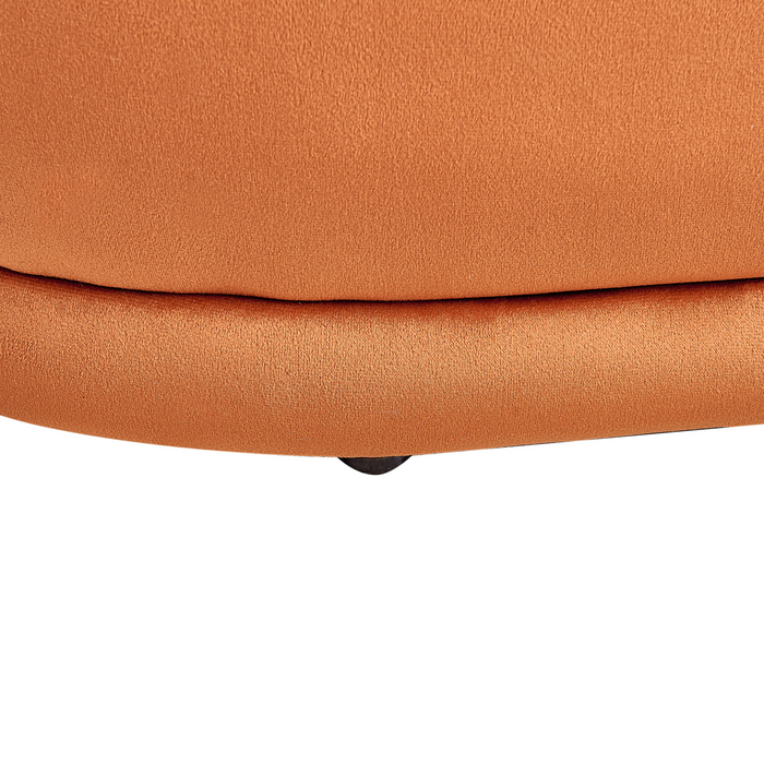 Beliani - ELLENDALE - Bankje - Oranje - Fluweel