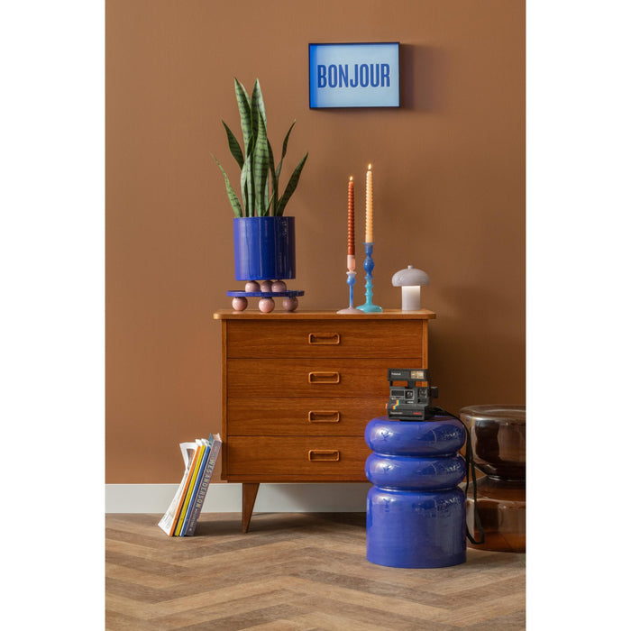 present time - Tray Double Funky Round Large