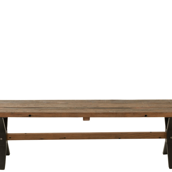 J-Line bank Verouderd - hout - bruin