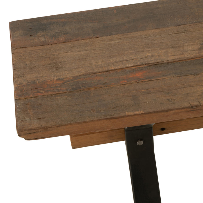 J-Line bank Verouderd - hout - bruin