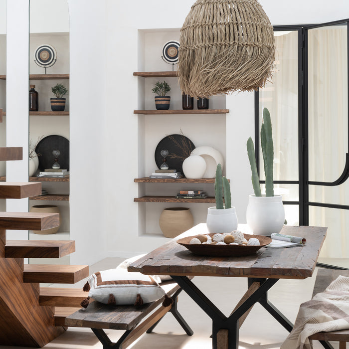 J-Line bank Verouderd - hout - bruin