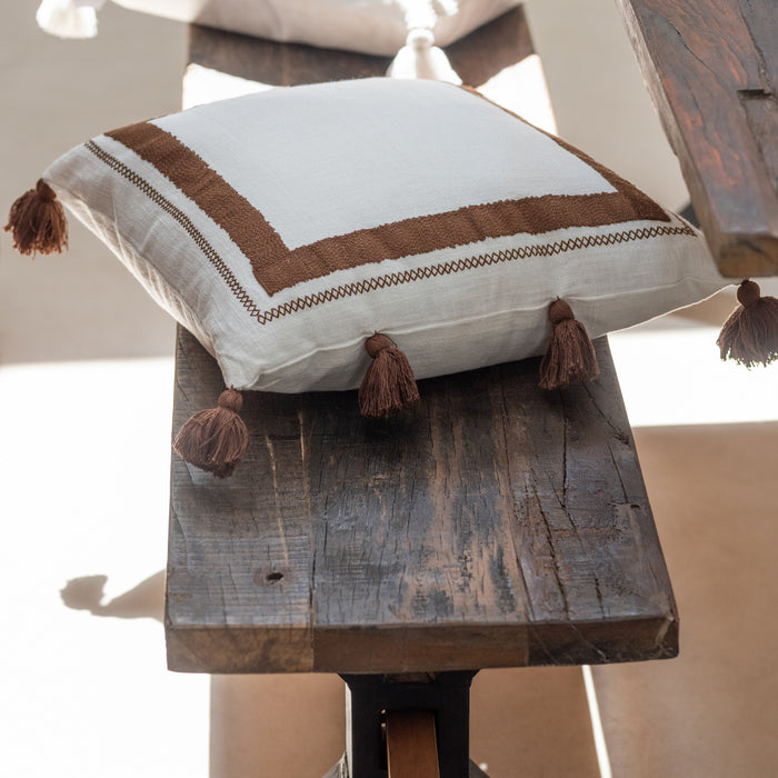 J-Line bank Verouderd - hout - bruin