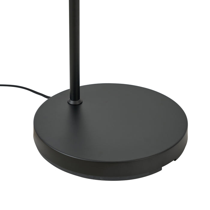 QAZQA Hotel Chique vloerlamp zwart en goud met groen glas - Zuzanna