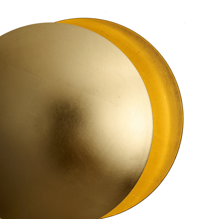 QAZQA Moderne wandlamp goud 34.5cm 2-lichts - Sunrise