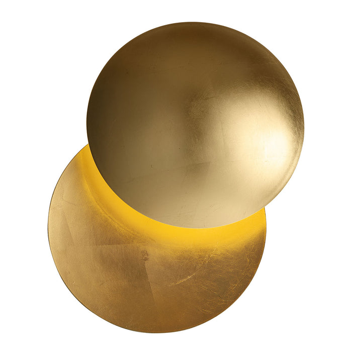 QAZQA Moderne wandlamp goud 34.5cm 2-lichts - Sunrise