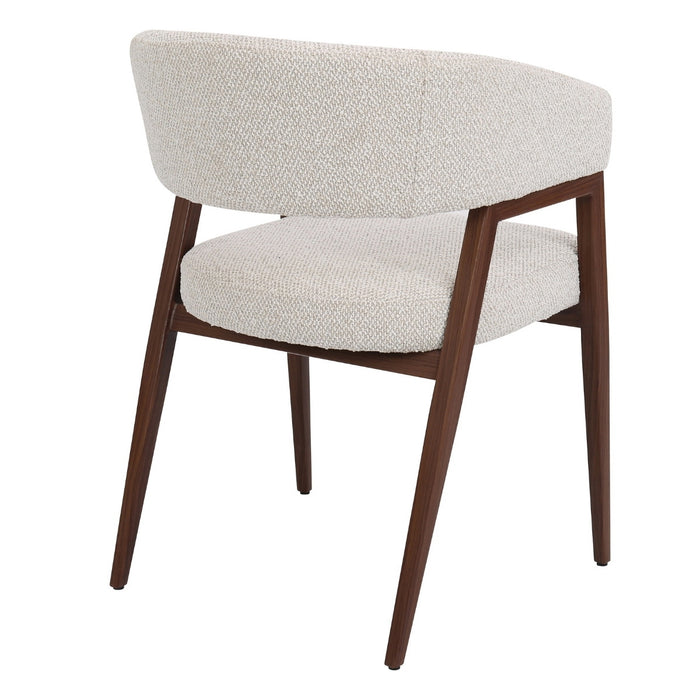 DÉJA Living - Eetkamerstoel Beige|Walnoot - Fureso - Set van 2