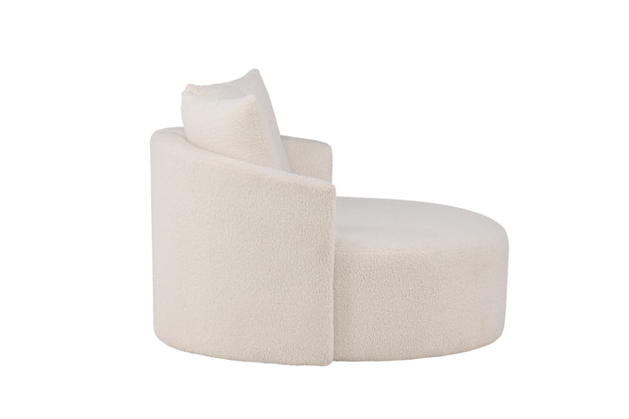 Fjôrd - Loveseat Wit Teddy - 118x118x72cm - Kelso