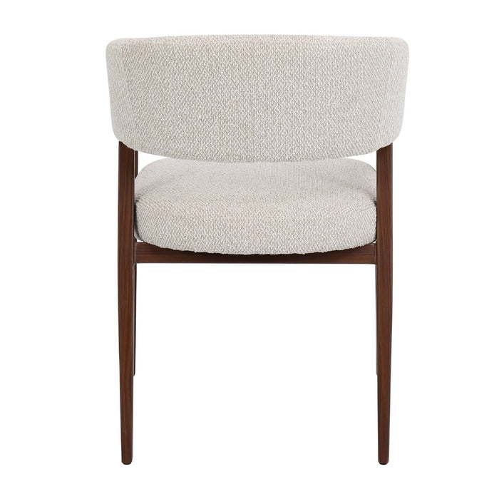 DÉJA Living - Eetkamerstoel Beige|Walnoot - Fureso - Set van 2