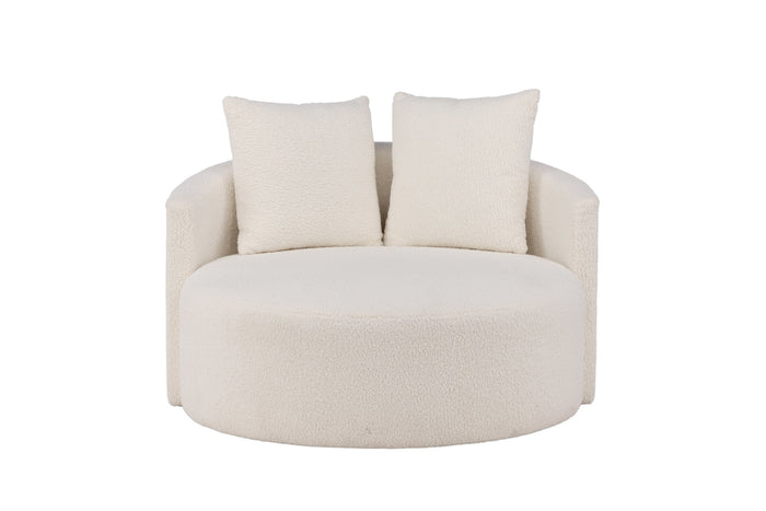 Fjôrd - Loveseat Wit Teddy - 118x118x72cm - Kelso