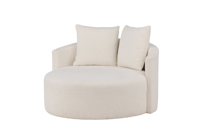 Fjôrd - Loveseat Wit Teddy - 118x118x72cm - Kelso