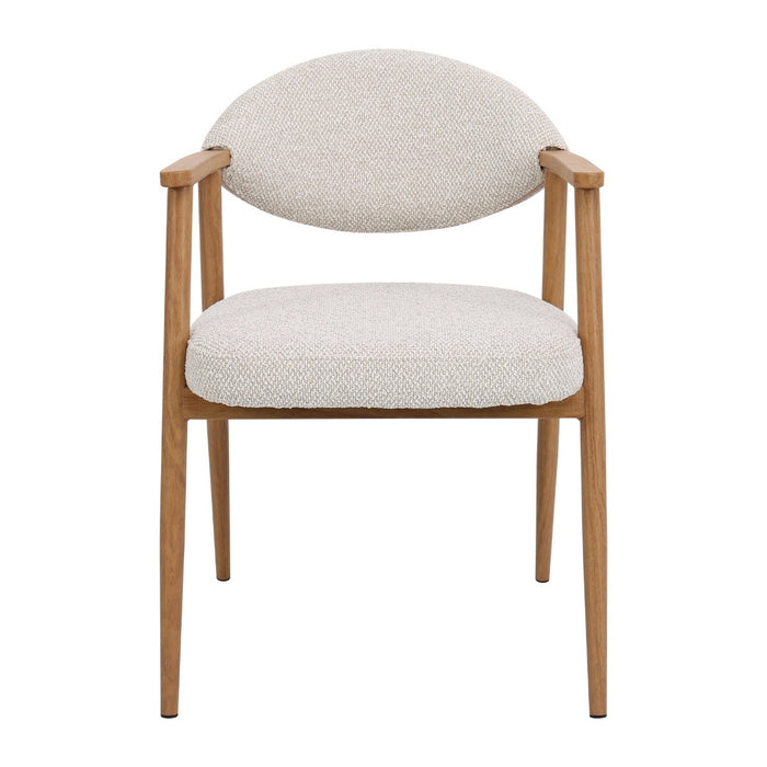 DÉJA Living - Eetkamerstoel Beige|Naturel - Karup - Set van 2