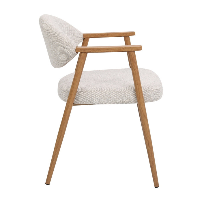 DÉJA Living - Eetkamerstoel Beige|Naturel - Karup - Set van 2