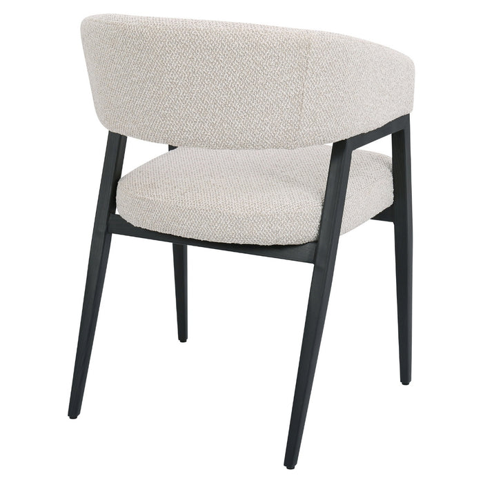 DÉJA Living - Eetkamerstoel Beige|Zwart - Fureso - Set van 2