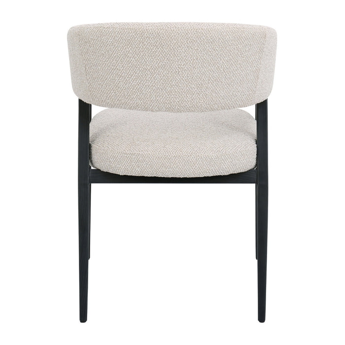 DÉJA Living - Eetkamerstoel Beige|Zwart - Fureso - Set van 2