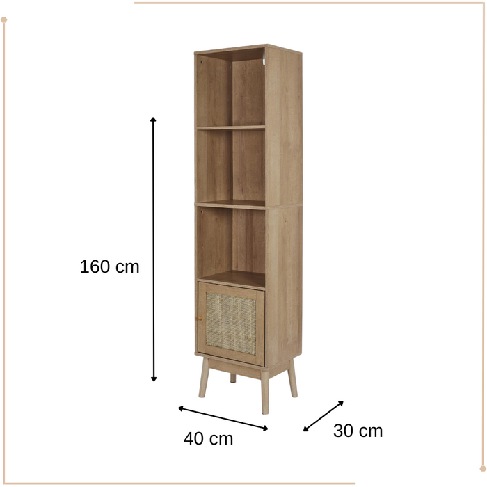 MISOU Bali Wandkast Staande Opberkast Badkamer Woonkamer Vakkenkast...