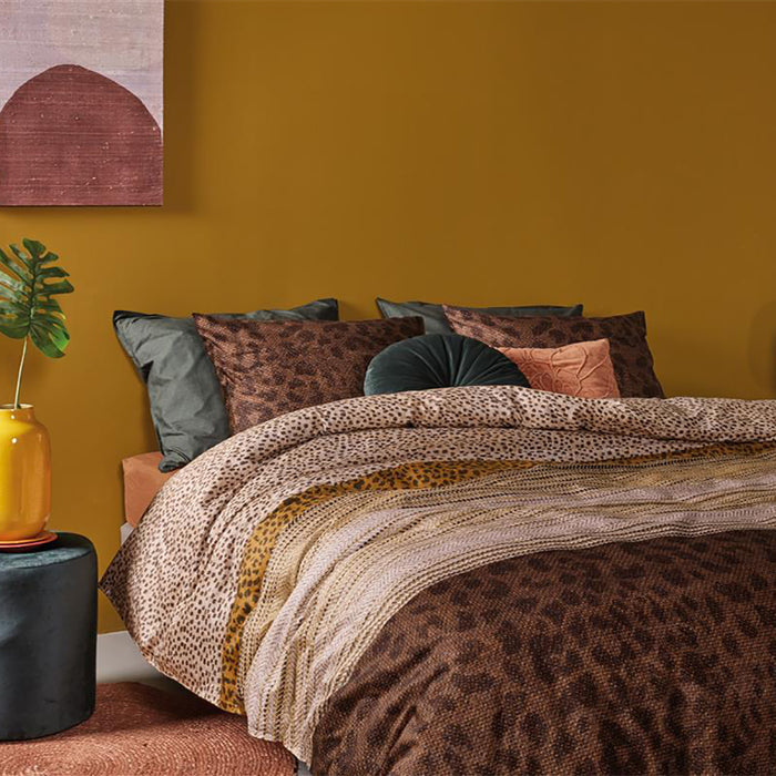 Beddinghouse Feis Dekbedovertrek 140 x 220 cm - Terra