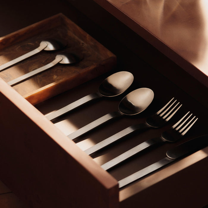 Ferm Living Burl Salontafel met Lade - Dark Stained