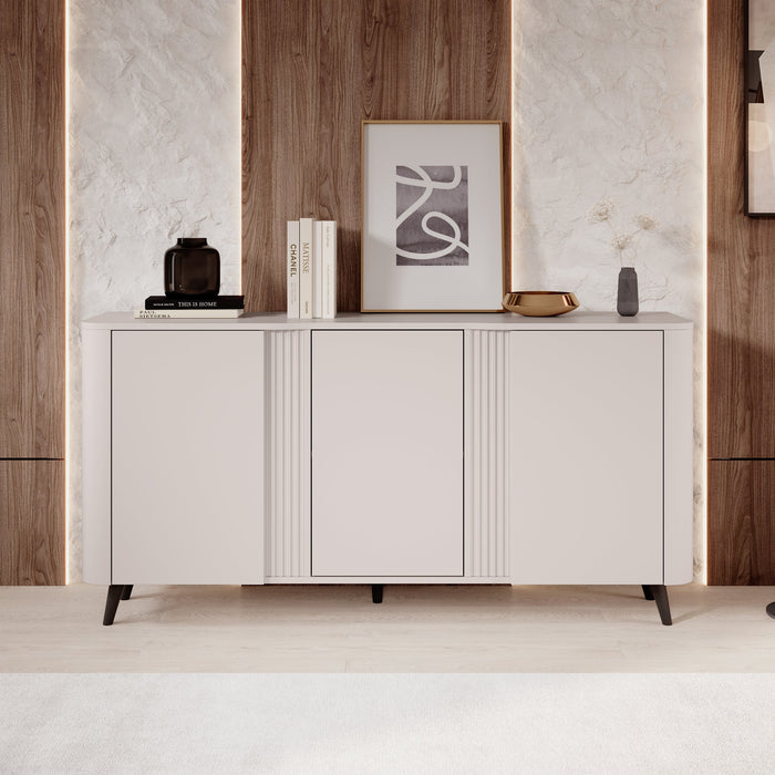 Meubella - Dressoir Veda - Beige - 150 cm