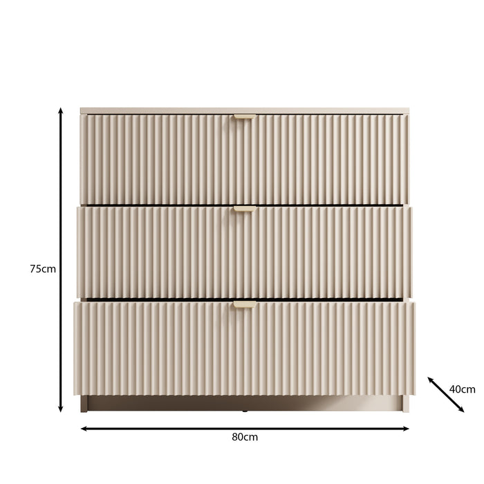 Meubella - Ladekast Tavares - Beige - 80 cm