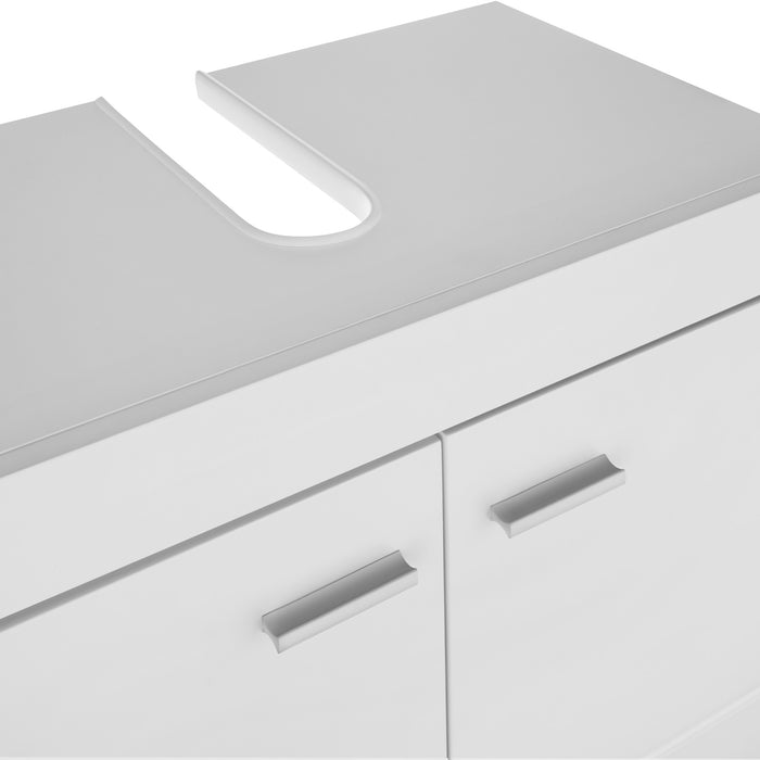 tectake® Wastafelonderkast Idris, 2 vakken, draagkracht 35 kg