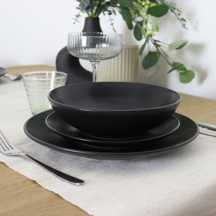 OTIX Serviesset 12-delig Bordenset 6-persoons Ontbijtborden Dinerbo...