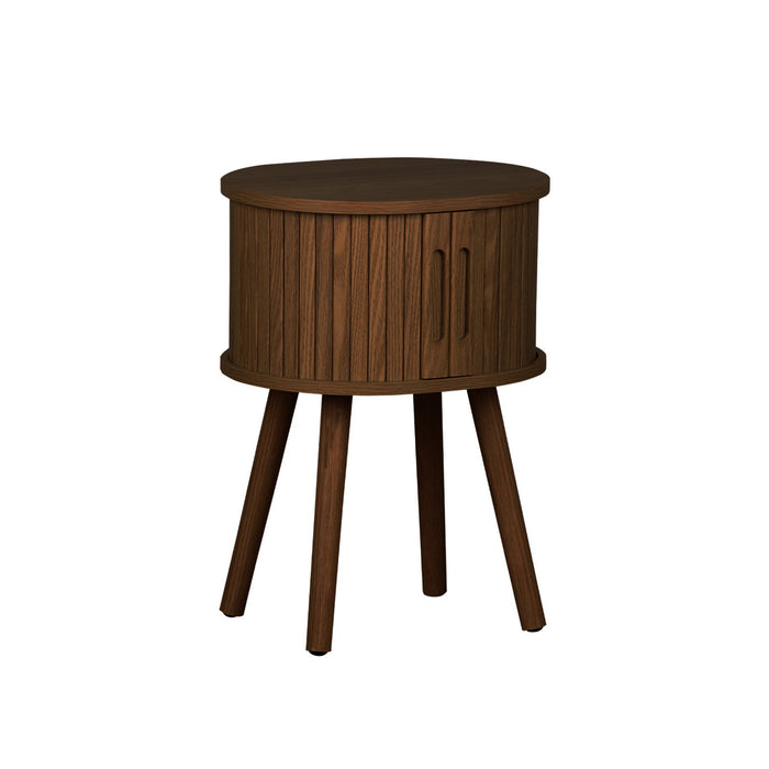 sweeek - Scandinavisch nachtkastje hout decor 2 schuifdeuren (set van