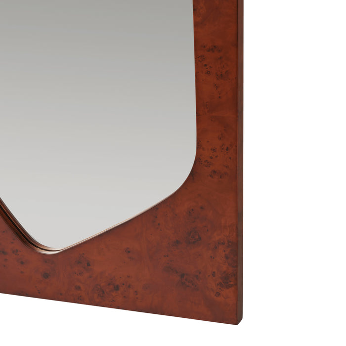 Ferm Living Folia Spiegel H 135 cm - Dark Stained Burl