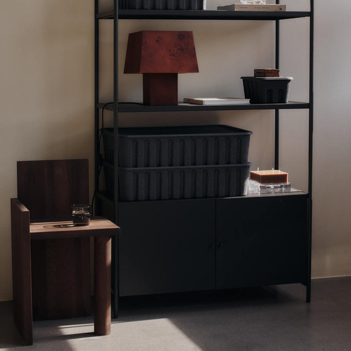 Ferm Living Paper Pulp Opbergdoos EL - Charcoal