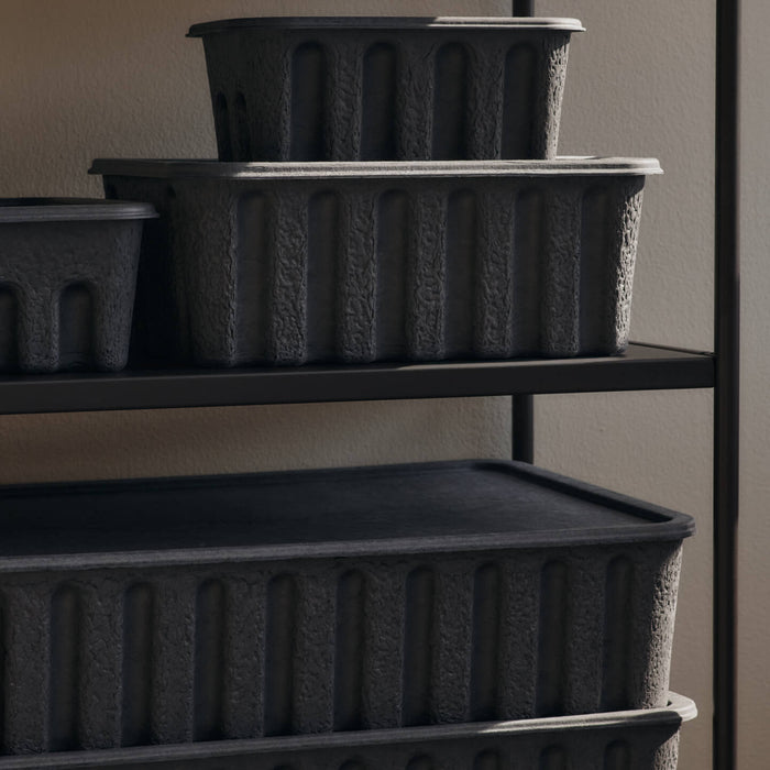 Ferm Living Paper Pulp Opbergdoos EL - Charcoal