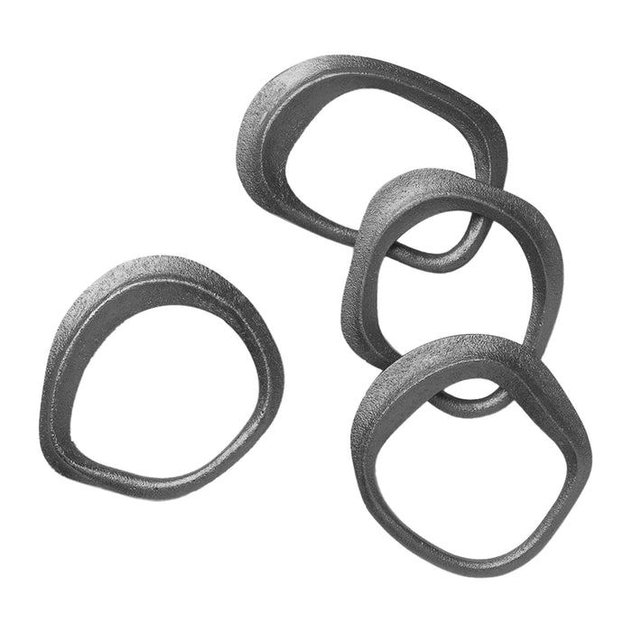 Ferm Living Flow Servetringen - 4 st. - Black Brass