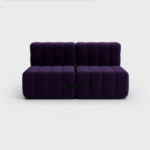 Curt-Set 4 - e.g. Flexible 2-seater - Jet - 9607 (Blue | Purple)