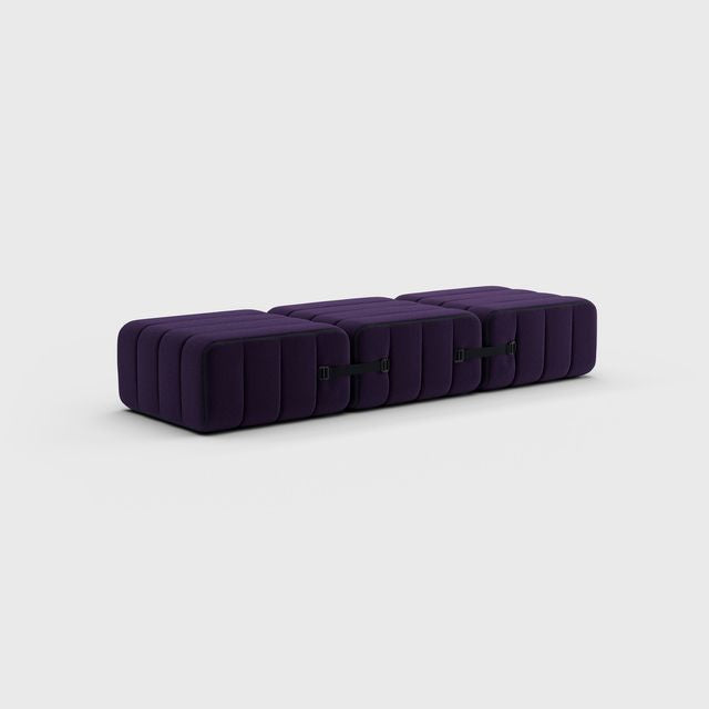 Curt-Set 3 - e.g. Flexibele bank - Jet - 9607 (blauw | paars)