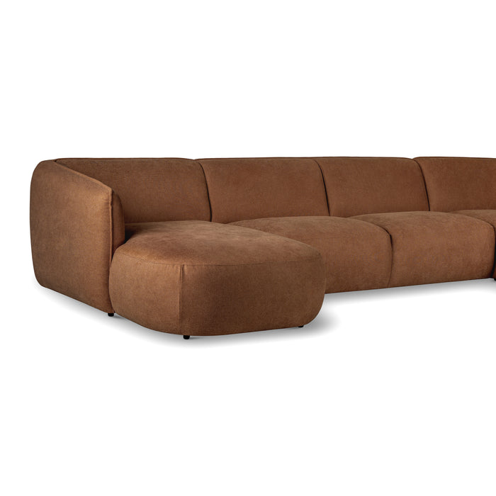 by fonQ Soft U-bank Rechts - Micro Chenille - Terra