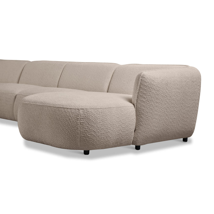 by fonQ Soft U-bank Links - Bouclé - Greige