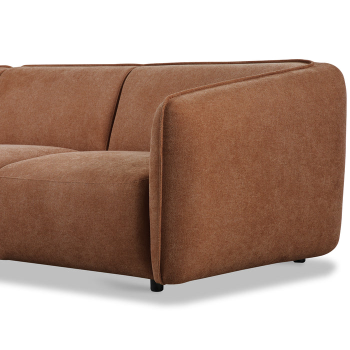 by fonQ Soft Hoekbank Links - Open Eind - Micro Chenille - Terra