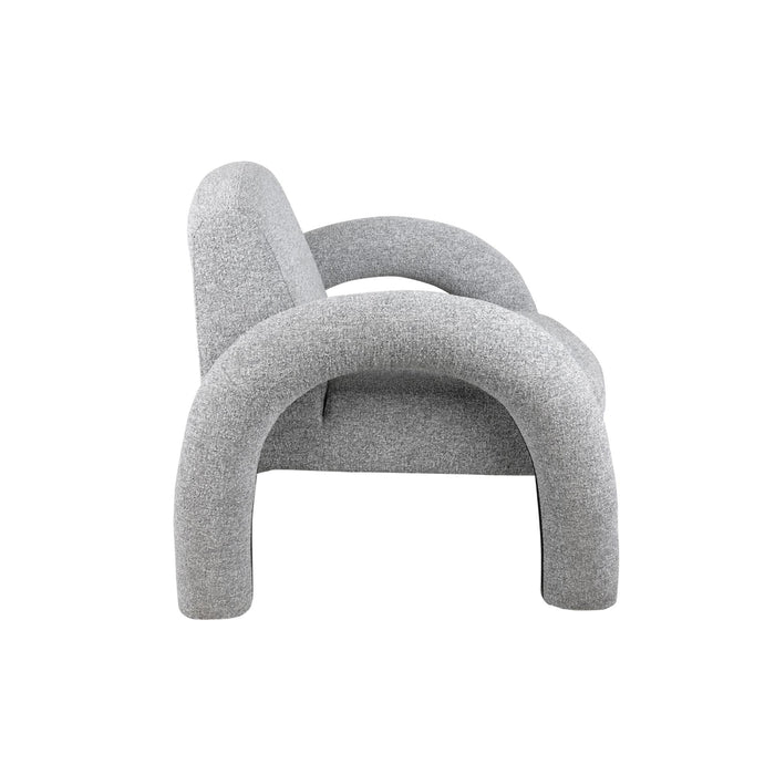 Leitmotiv Stoel Brazo Melange - Grijs - 88x74x74cm